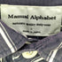 マニュアルアルファベット MANUAL ALPHABET STRIPE 80/2 TYPEWRITER SLACK SHIT メンズ JPN:3