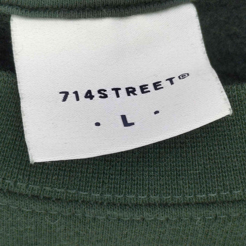 714STREET ロゴプリント ラグラン スウェット メンズ JPN:L