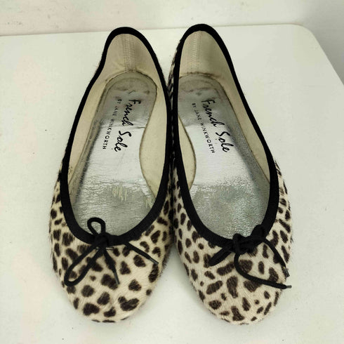 FRENCH SOLE レオパード柄 フラットシューズ レディース JPN:36