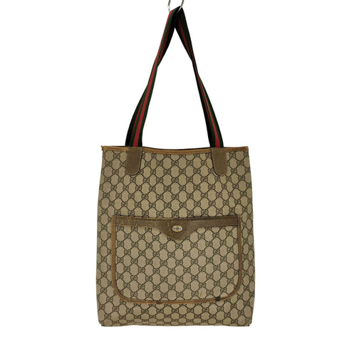 グッチ GUCCI OLD オールド GGスプリーム シェリーライン トートバッグ レディース