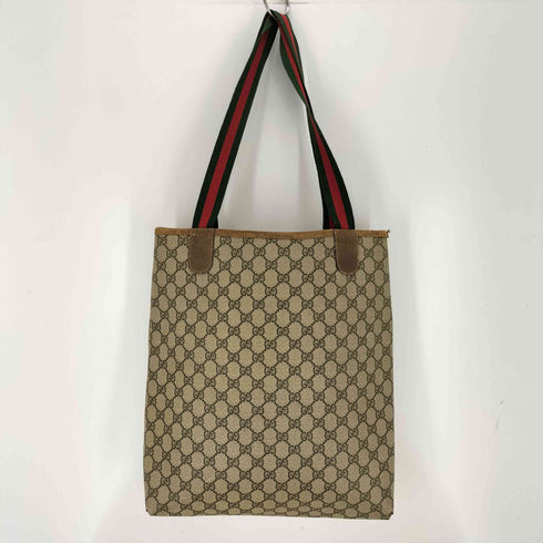 グッチ GUCCI OLD オールド GGスプリーム シェリーライン トートバッグ レディース