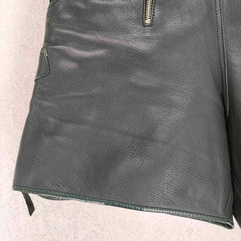 50~60S EURO VINTAGE RISEジッパー レザーショーツ メンズ