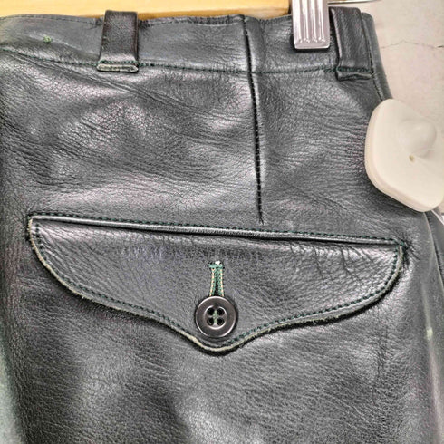 50~60S EURO VINTAGE RISEジッパー レザーショーツ メンズ