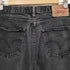 リーバイス Levis ボタン裏3455 505 STRAIGHT FIT 後染め ジップフライブラックデニムパンツ メンズ 30/32