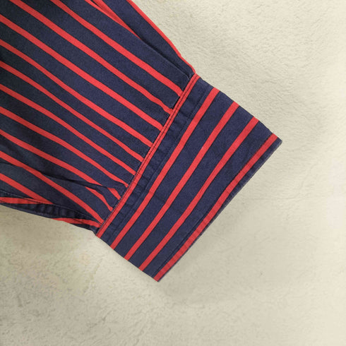 トミーヒルフィガー TOMMY HILFIGER 90~00S ストライプボタンシャツ メンズ import:XXL