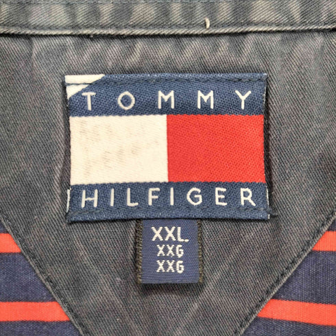 トミーヒルフィガー TOMMY HILFIGER 90~00S ストライプボタンシャツ メンズ import:XXL