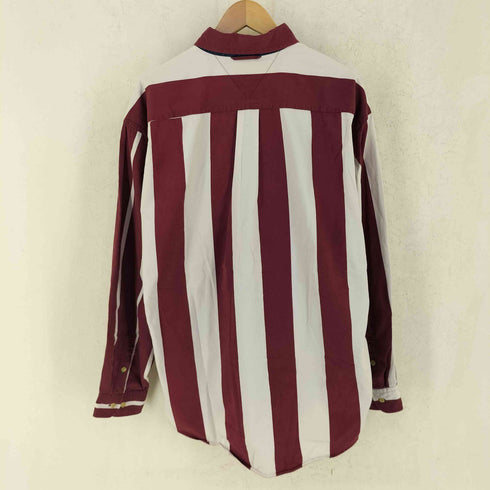 トミーヒルフィガー TOMMY HILFIGER 90~00S ストライプボタンシャツ メンズ import:L