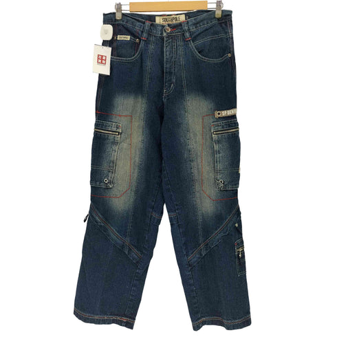 サウスポール SOUTHPOLE ステッチデニムカーゴパンツ Y2K メンズ 32