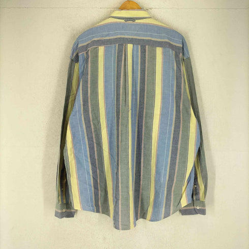 トミーヒルフィガー TOMMY HILFIGER 90~00S マルチストライプ ボタンダウンシャツ メンズ import:XL