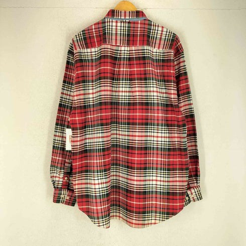 トミーヒルフィガー TOMMY HILFIGER 90-00S ロゴ刺繍 チェック柄 L/S ボタンダウンシャツ メンズ L