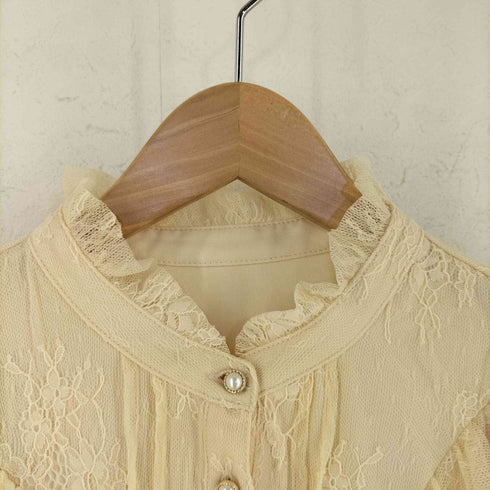 アクシーズファム axes femme KAWAII Yoke Panel Short Sleeved Blouse レディース JPN:M