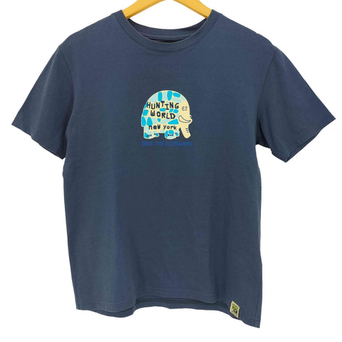 ハンティングワールド HUNTING WORLD SAVE THE ELEPHANTS プリント クルーネック 半袖Tシャツ メンズ import:M