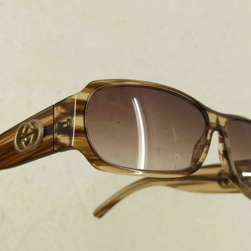 グッチ GUCCI インターロッキング GG ラメ サングラス レディース 60□12