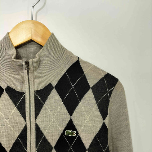 ラコステ LACOSTE アーガイル ダブルジップ ドライバーズニット メンズ JPN:3