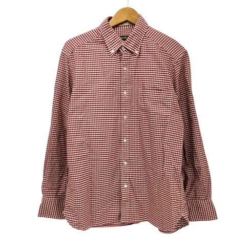 エディーバウアー Eddie Bauer PERUVIAN PIMA COTTON ギンガムチェック ボタンダウン シャツ メンズ import:S