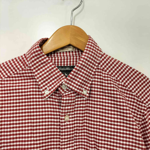 エディーバウアー Eddie Bauer PERUVIAN PIMA COTTON ギンガムチェック ボタンダウン シャツ メンズ import:S