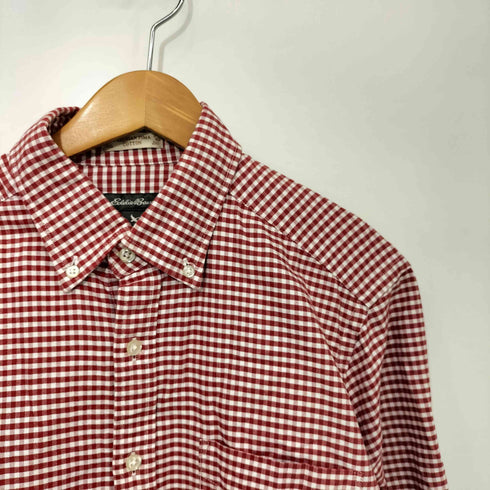 エディーバウアー Eddie Bauer PERUVIAN PIMA COTTON ギンガムチェック ボタンダウン シャツ メンズ import:S