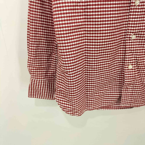 エディーバウアー Eddie Bauer PERUVIAN PIMA COTTON ギンガムチェック ボタンダウン シャツ メンズ import:S
