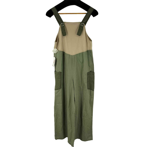 ザラ ZARA カーキ ベージュ サロペット レディース XS