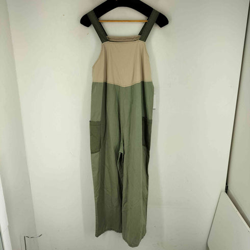 ザラ ZARA カーキ ベージュ サロペット レディース XS