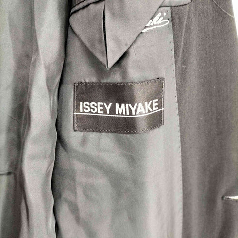イッセイミヤケ ISSEY MIYAKE ノッチドラペル シングル ウール 100 テーラードジャケット メンズ XL