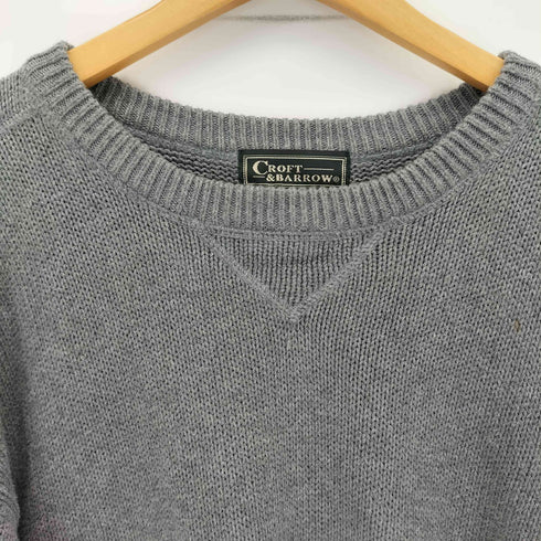 クラフトアンドバロー Croft&Barrow 90-00S クルーネックコットンニット メンズ import:XL