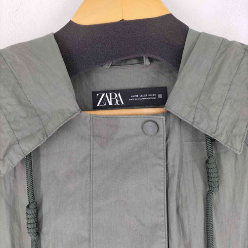 ザラ ZARA フーデット ナイロンベスト レディース import:XS