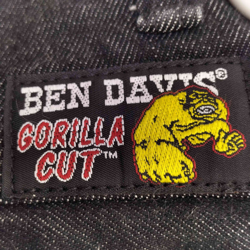 ベンデイビス BEN DAVIS メキシコ製 ゴリラカット ブラックデニム メンズ 38