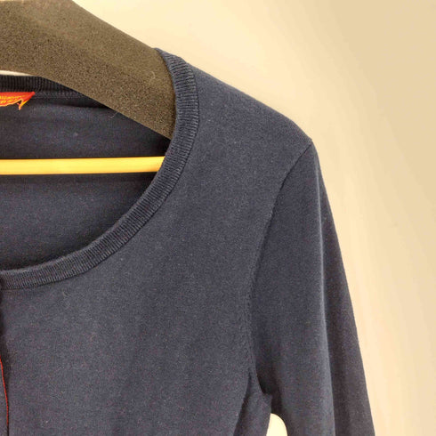 ヴィヴィアンウエストウッドレッドレーベル Vivienne Westwood RED LABEL ロゴ刺繍 Uネック ニット カーディガン レディース import:M