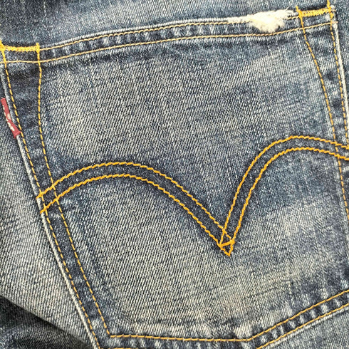 リーバイス Levis 502 CLASSIC LEVIS ヒゲ ジップフライデニム メンズ W34 L33