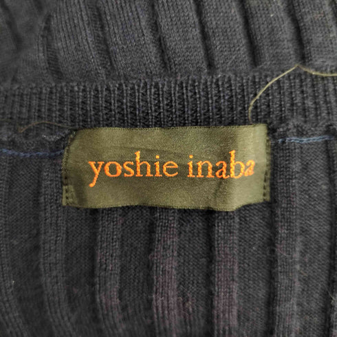 ヨシエイナバ YOSHIE INABA カシミヤ100 Vネックニット レディース