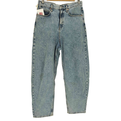ザラ ZARA ケミカルウォッシュ ワイドテーパードジーンズ メンズ 38