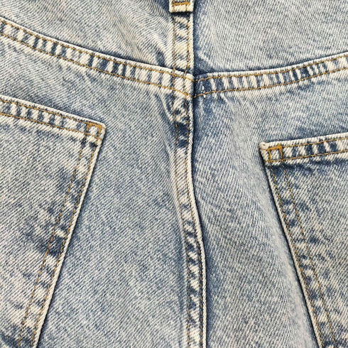 ザラ ZARA ケミカルウォッシュ ワイドテーパードジーンズ メンズ 38
