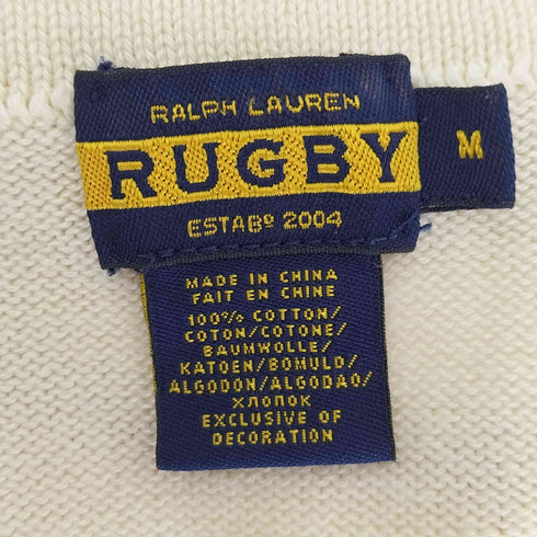 ラグビーラルフローレン Rugby Ralph Lauren ロゴ刺繍 プルオーバー ボートネック ニット セーター プルオーバー レディース import:M