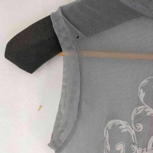 レキップヨシエイナバ LEQUIPE YOSHIE INABA フロントデザイン シースルータンクトップ Y2K レディース