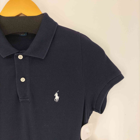 ラルフローレン RALPH LAUREN ポニー刺繍 鹿の子 S/S ポロ ワンピース レディース import:L