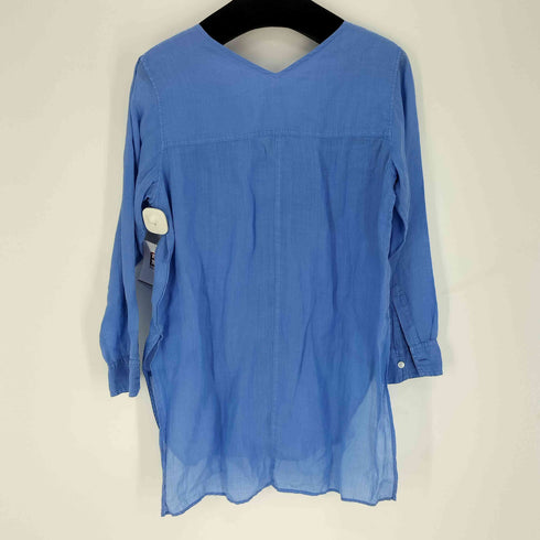 マカフィー MACPHEE 開襟 L/S 染 シャツ レディース JPN:36