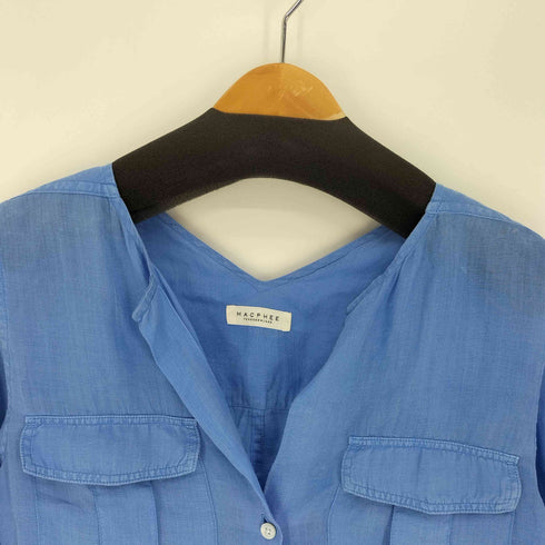 マカフィー MACPHEE 開襟 L/S 染 シャツ レディース JPN:36
