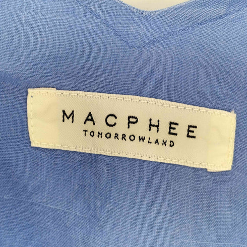 マカフィー MACPHEE 開襟 L/S 染 シャツ レディース JPN:36