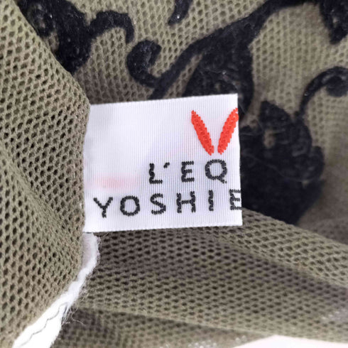 レキップヨシエイナバ LEQUIPE YOSHIE INABA フロントデザイン シースルー L/S カットソー レディース JPN:9号