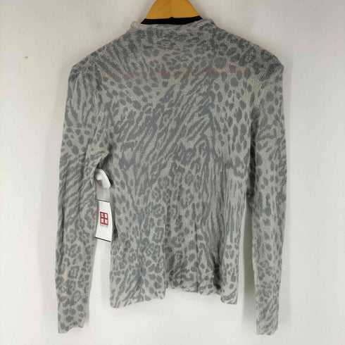 ヨシエイナバ YOSHIE INABA カシミヤ混 L/S レオパード柄 カットソー レディース
