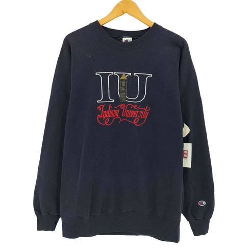 チャンピオン Champion 90-00s USA製 カレッジロゴ刺繍 スウェット メンズ import:XL