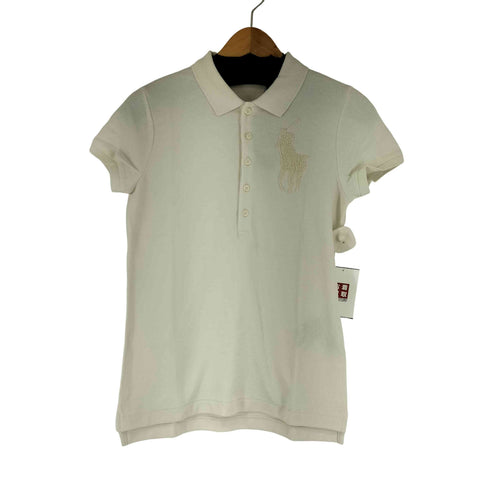 ラルフローレン RALPH LAUREN THE SKINNY POLO パールビーズ ビッグポニー ポロシャツ レディース import:M
