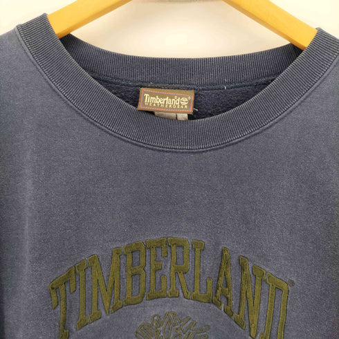 ティンバーランド Timberland 90s ブランドロゴ刺繍 クルーネックスウェット メンズ XXL