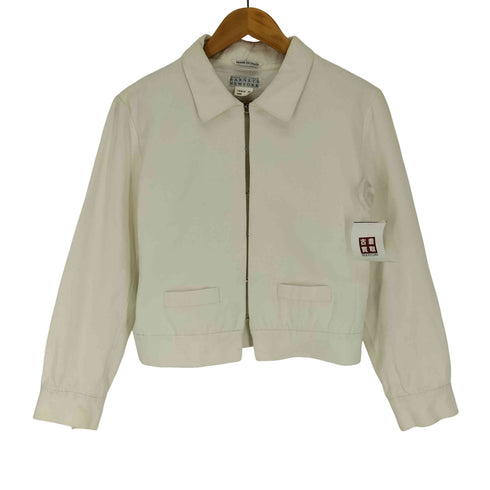 バーニーズニューヨーク BARNEYS NEWYORK イタリア製 ダック生地 フック ジャケット レディース JPN:42