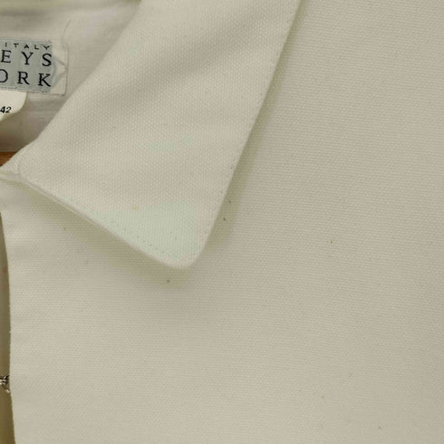バーニーズニューヨーク BARNEYS NEWYORK イタリア製 ダック生地 フック ジャケット レディース JPN:42