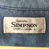 SIMPSON 刺繍 デニムジャケット レディース import:L