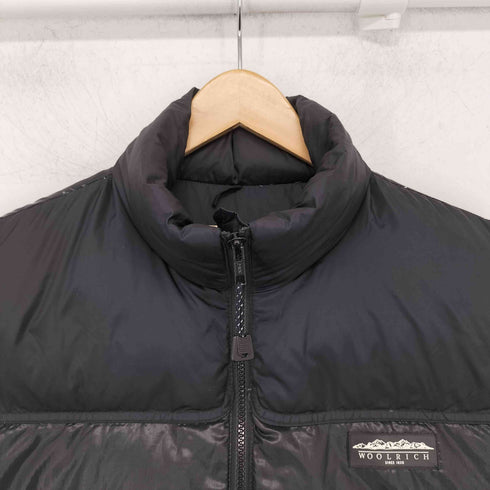 ウールリッチ WOOLRICH 90S~00S リップストップ 裾ドローコード ダウンベスト メンズ import:M