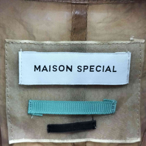 メゾンスペシャル MAISON SPECIAL サイドスリット シースルー シャツ レディース
