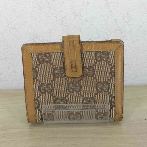 グッチ GUCCI GGキャンバス Wホック 2つ折り財布 レディース